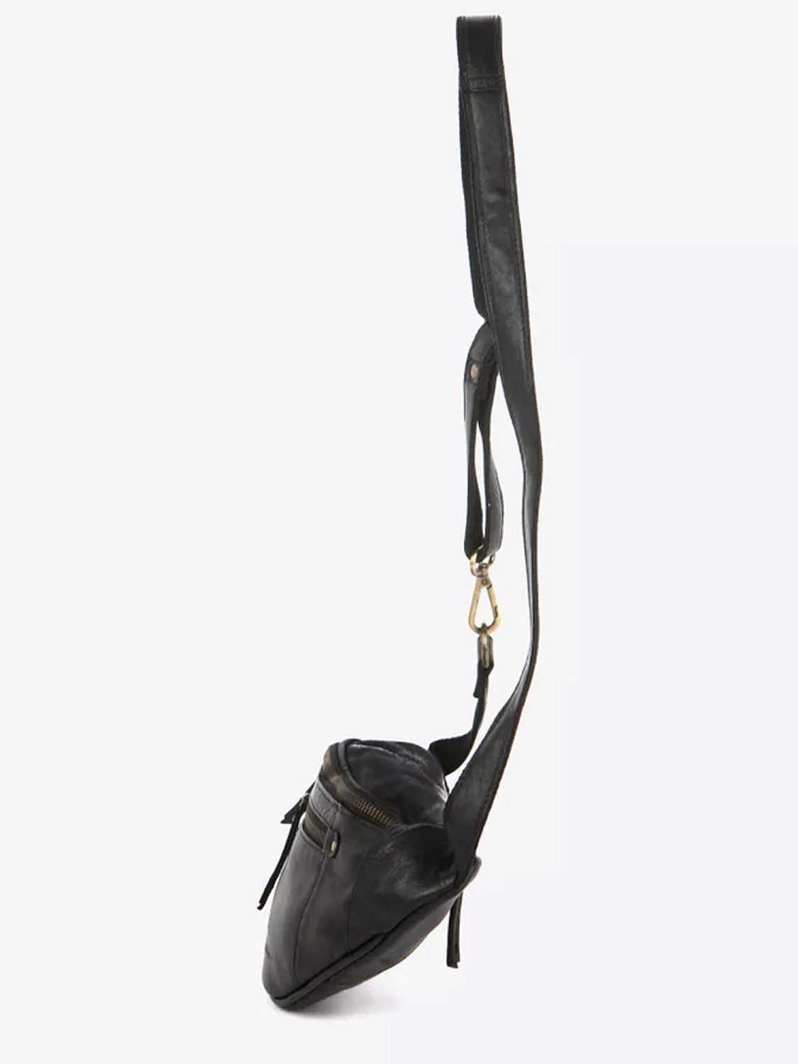 House of Sajaco Midjeveske Bum Bag skinn Black