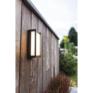Lutec buitenlamp Qubo antraciet