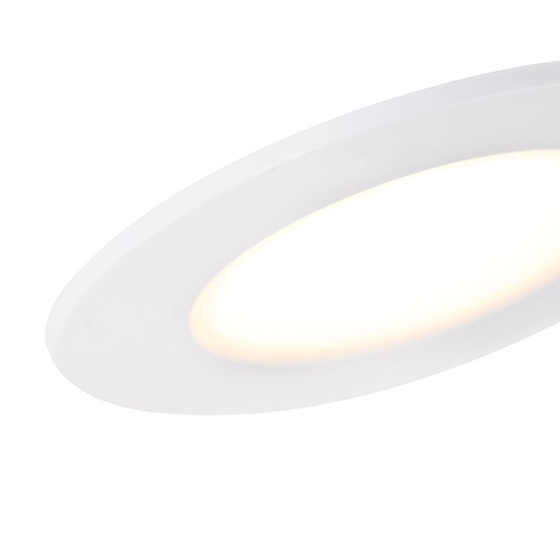 Set van 6 inbouwspots wit incl. LED 3-staps dimbaar IP65 - Blanca