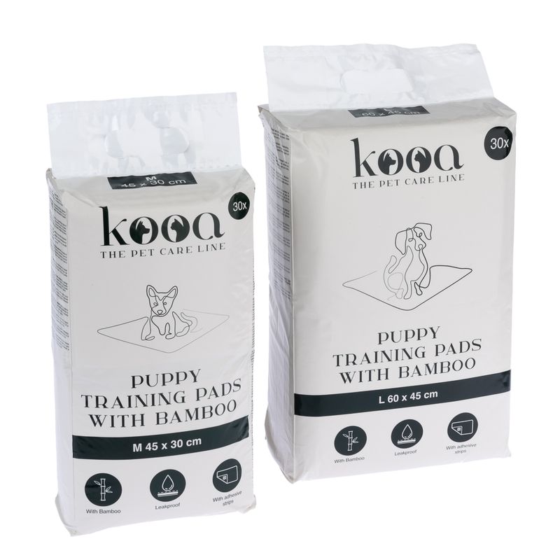 Alèses de propreté kooa avec du bambou pour chiot