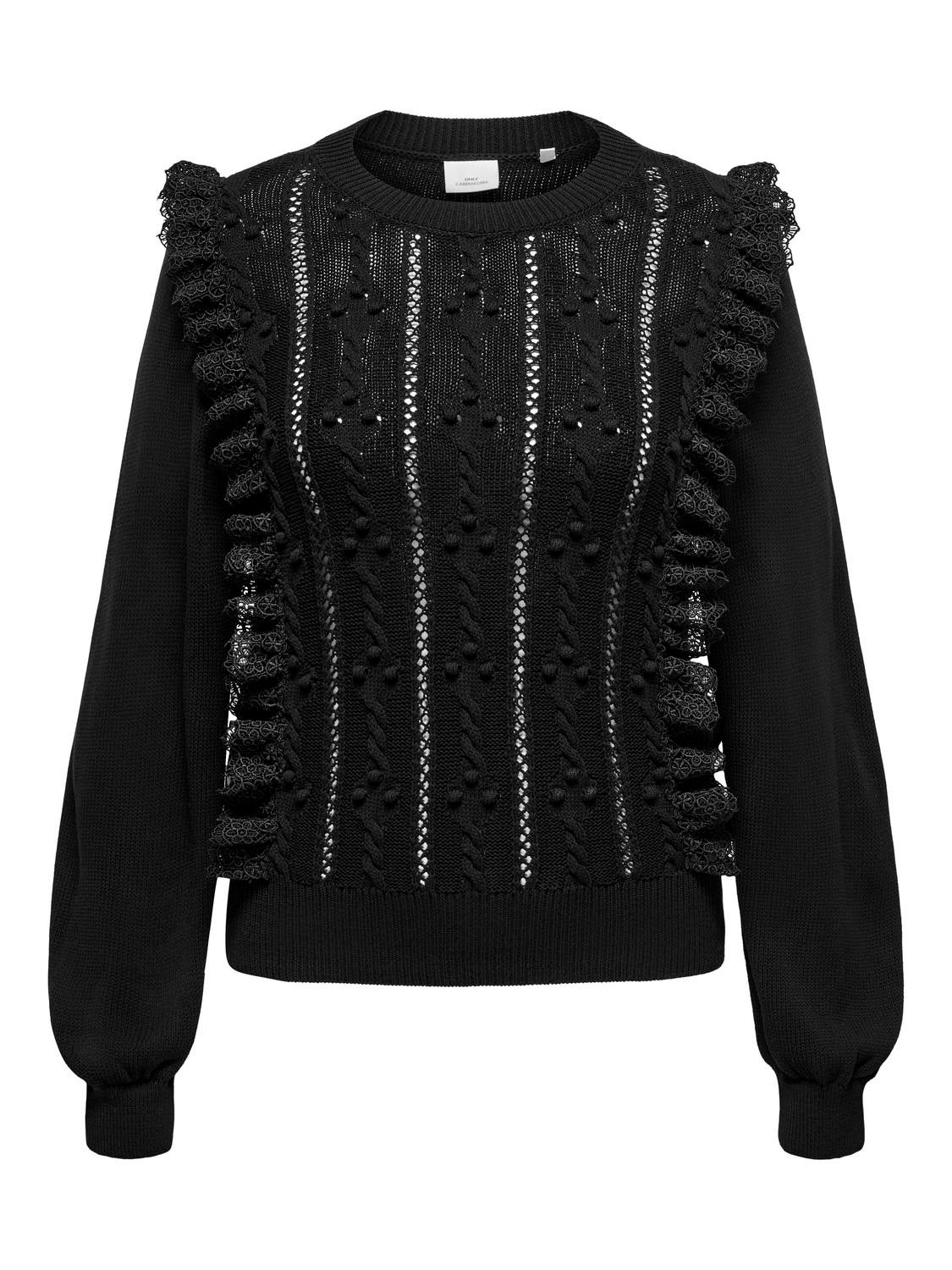 CARLINDY Strickpullover Black