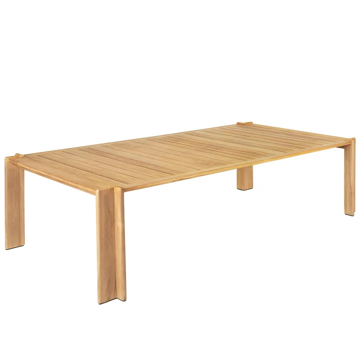 Gubi - Atmosfera Dining Table Outdoor, 105 x 281 cm, teak