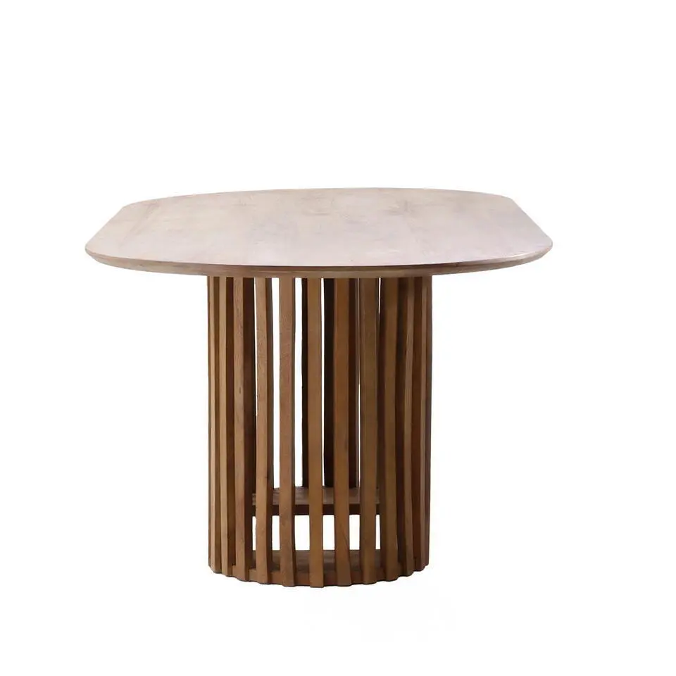 Eettafel Naturel Mangohout - 200x110x76cm - 4-6 Personen - Ferran