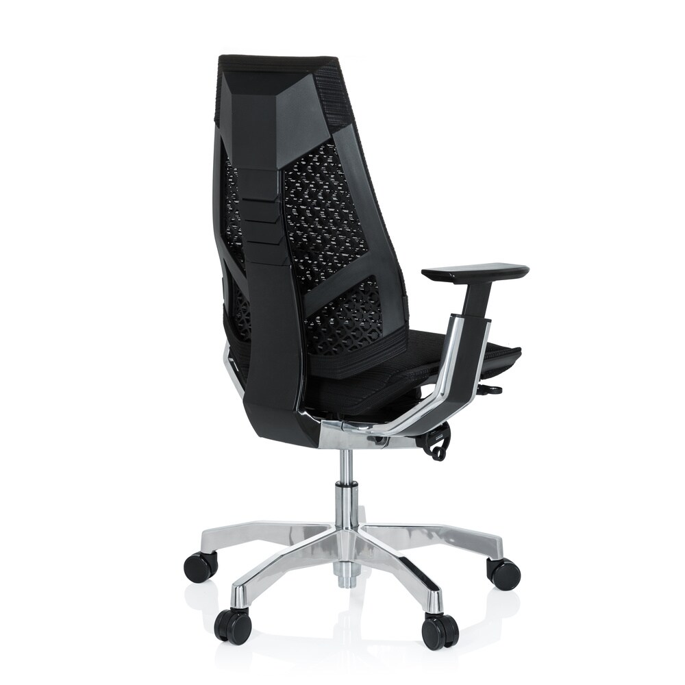 High End Bürostuhl GENIDIA Netzstoff mit Armlehnen hjh OFFICE