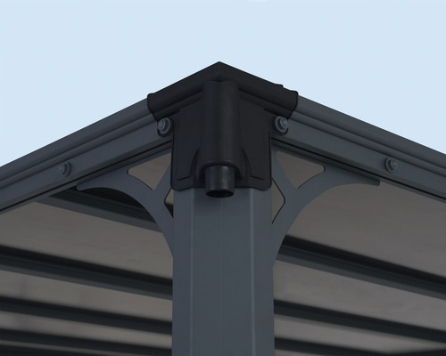 Gazebo Palram – Canopia Milano 3000 309 x 309 cm grijs