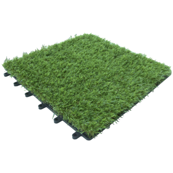 Tuin- en balkontegel kunstgras 30x30cm 6 stuks