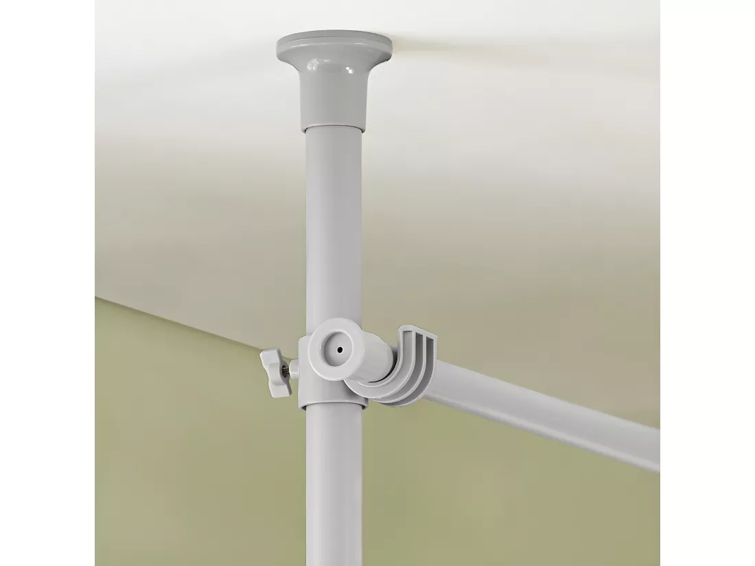 SoBuy Télescope Garde-Robe Système Herkule, 2 Barres Portant de vêtement Largeur (62-110cm) x Hauteur (200-270cm), FRG109-HG