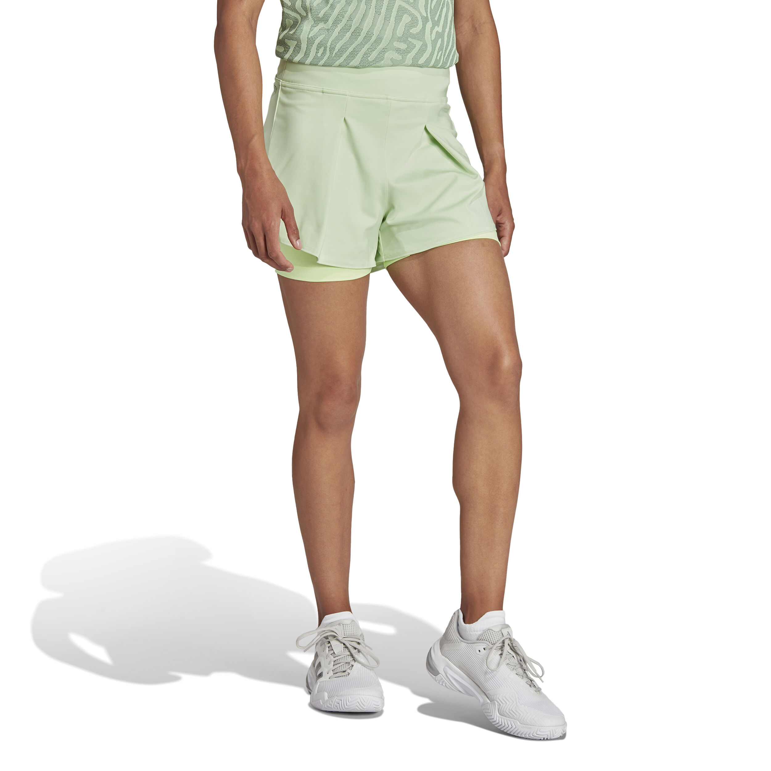 adidas Match 3in Short Avec Poche-balles Femmes - Vert Clair