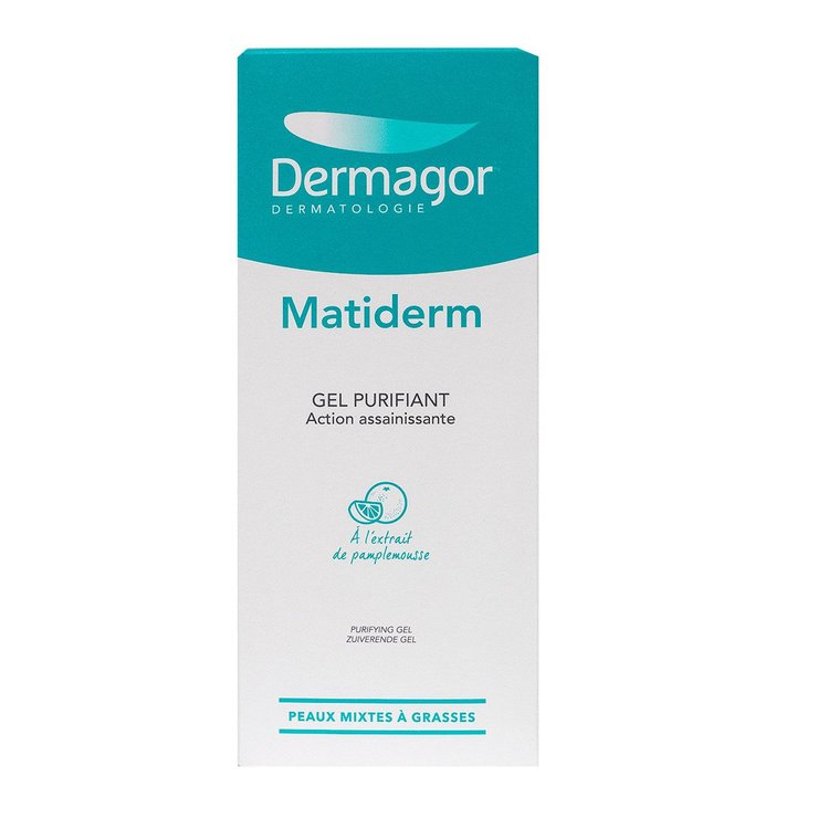 Matiderm gel purifiant peaux mixtes 200ml