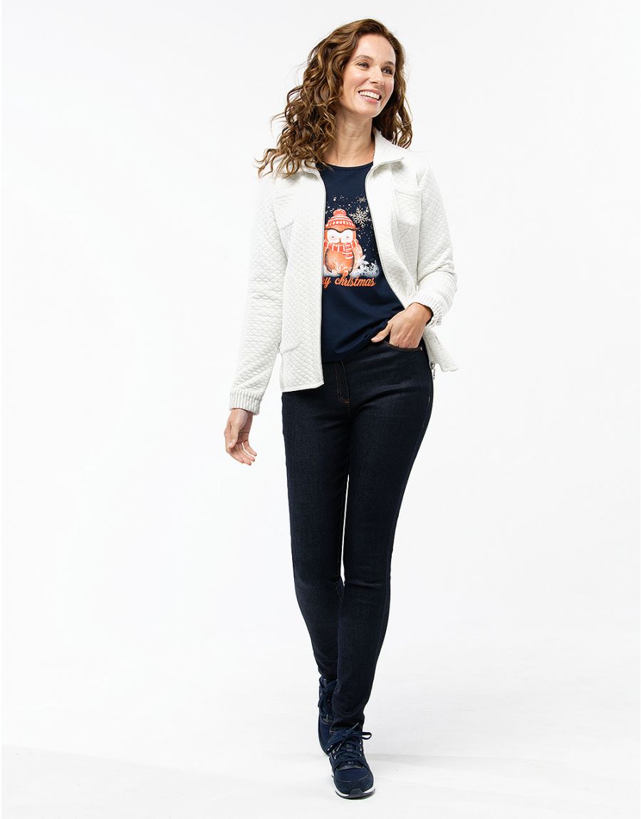 T-shirt bleu imprimé