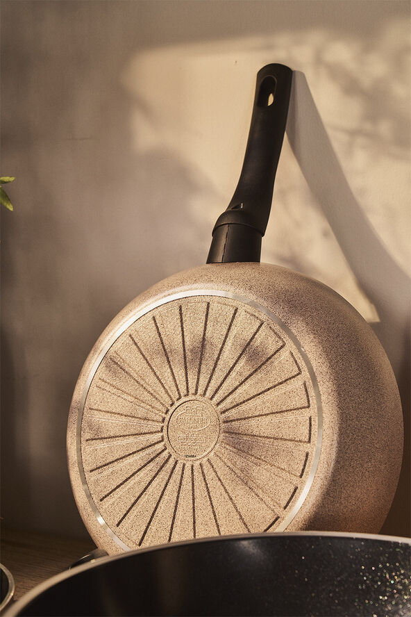 Ballarini Ledro Stegepande 28 Beige Rund Alu Beige
