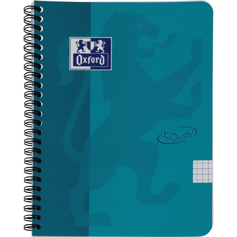Oxford Touch Spiralheft, A5, kariert 5 mm, blau
