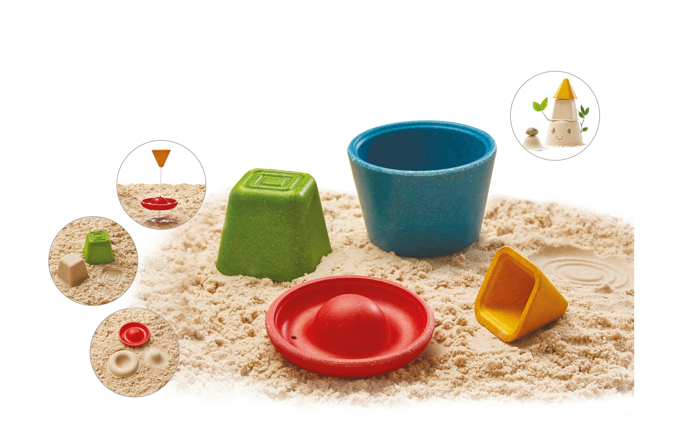 PlanToys Formenset für Sandburgen