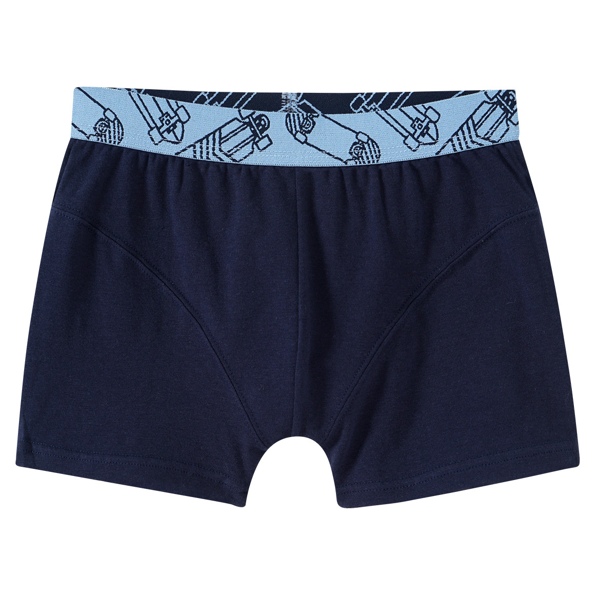 Yigga 3 Jungen Boxer mit Skateboards dunkelblau / blau