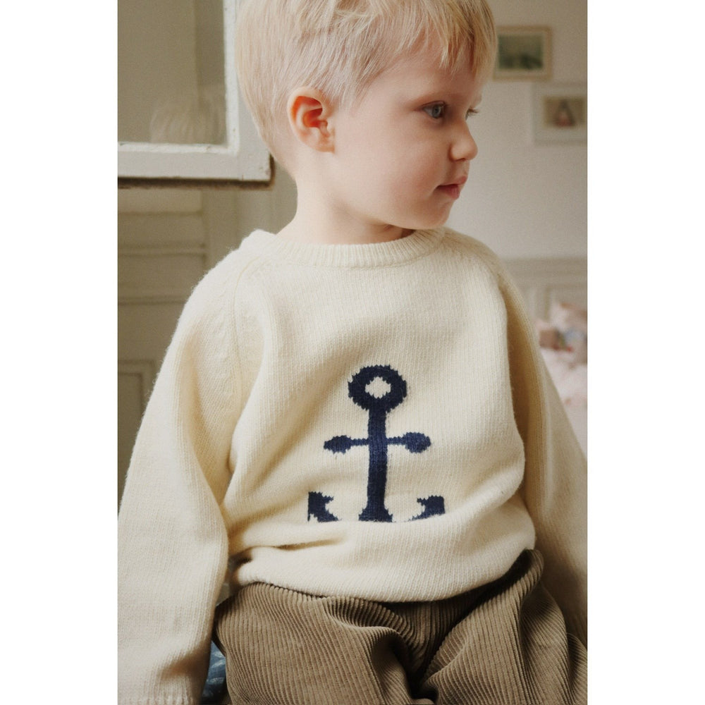 Køb Konges Sløjd Sailor Anchor Strik Sweater