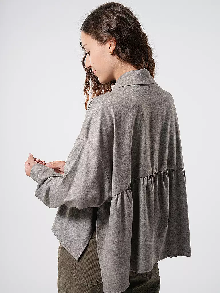 DRYKORN Bluse Oversized Fit FLANNA  hellbraun