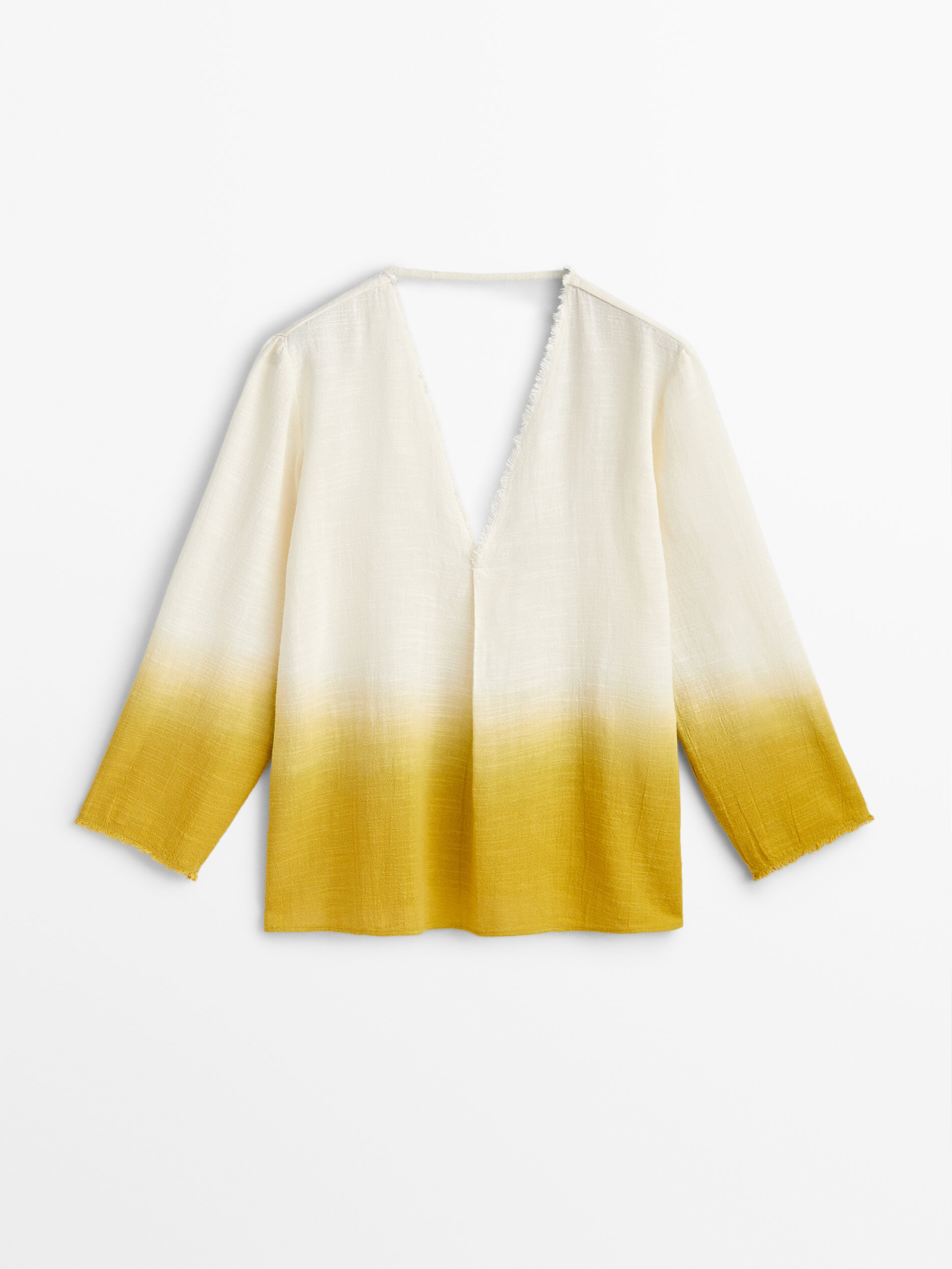 Camisa rústica degradê - AMARELO MUSTA