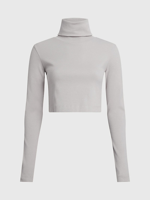 Top cropped com fita de logo