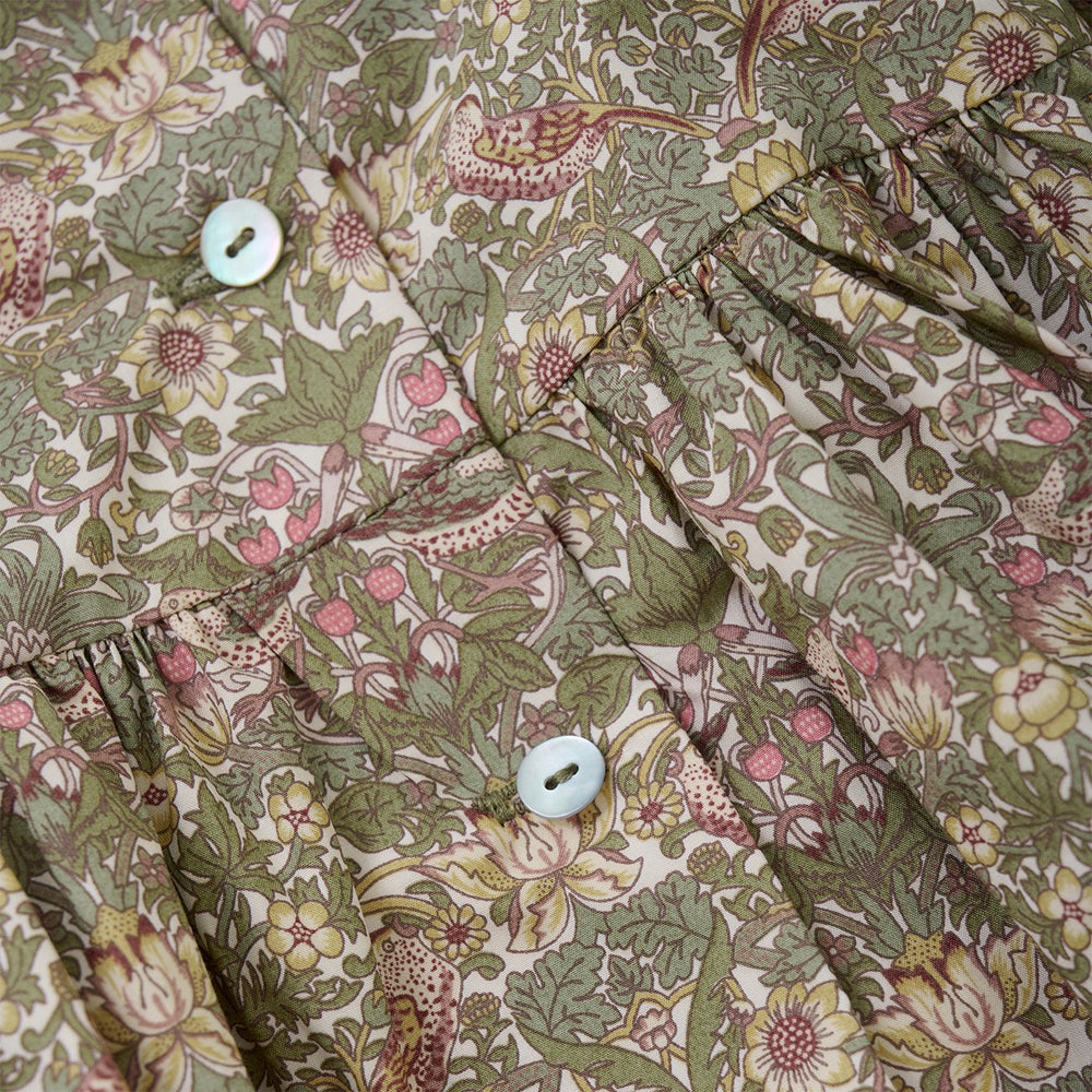 Køb Huttelihut Deep Lichen Green Kjole Liberty Fabric