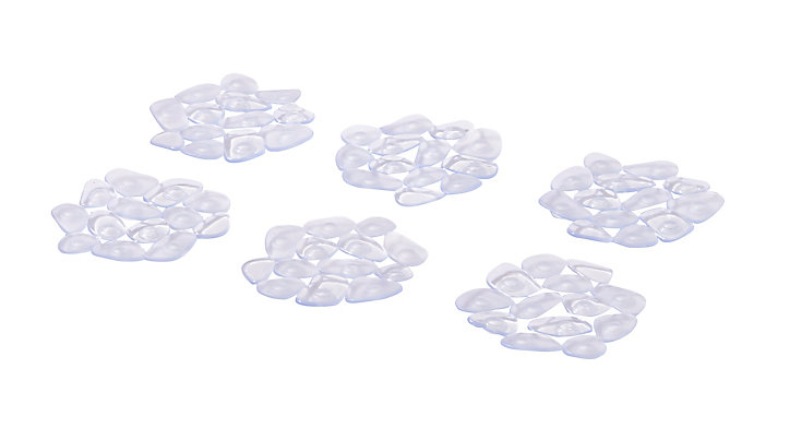 Lot de 6 Patchs anti chute transparent Koros