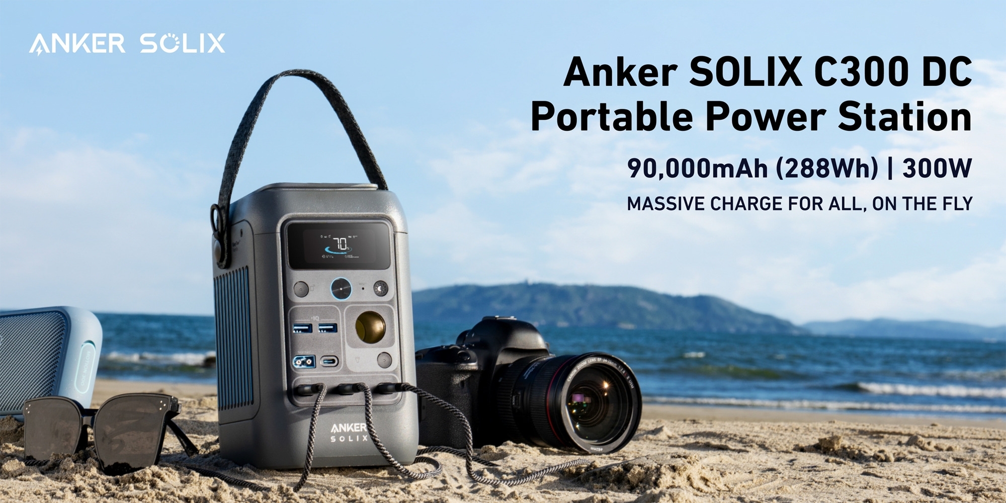 Anker SOLIX C300X-DC Portable Power Station tragbar 300 W Gleichstrom