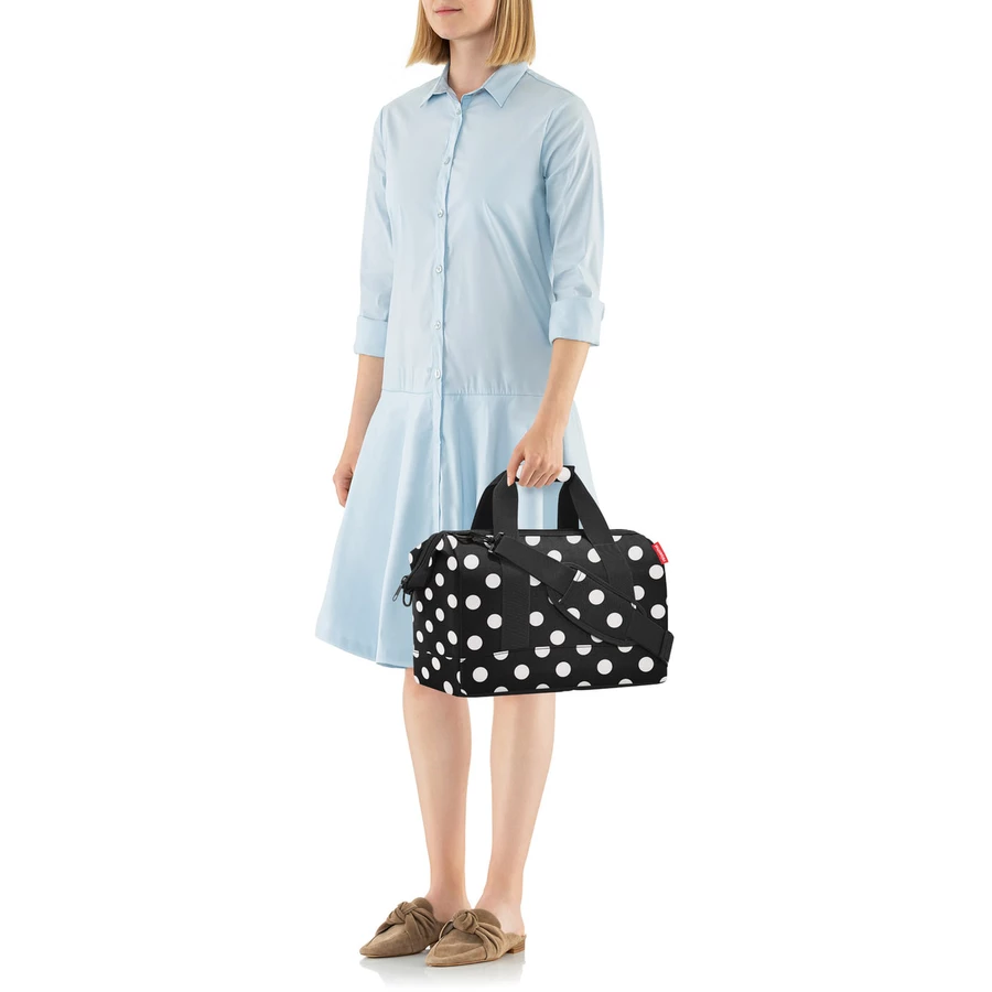 reisenthel travelling allrounder M - Reisetasche 40 cm dots white