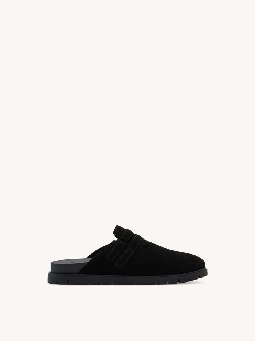 Leren Slipper - zwart