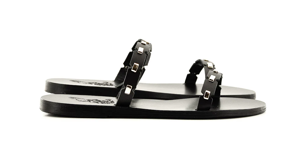 ANCIENT GREEK SANDAL - SAND KARA NOIR