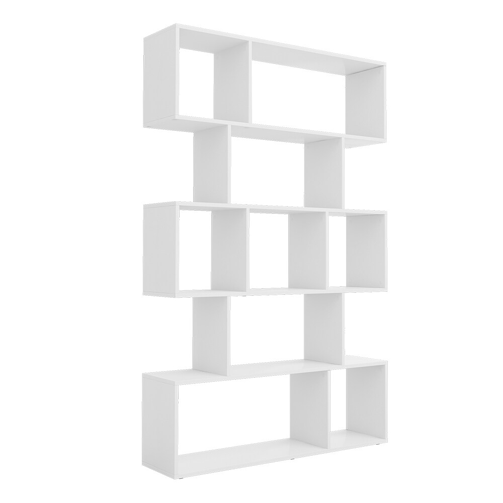 Vicco Raumteiler Aramis Weiß 106 x 161,5 cm, Standregal, Stufenregal stehend