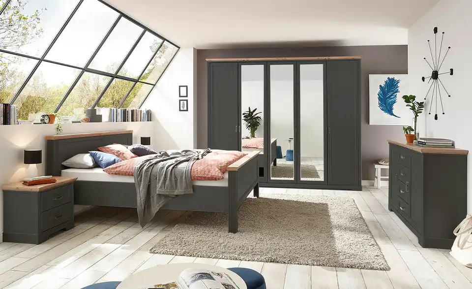 Bett Jasmin II Graphit 180 cm