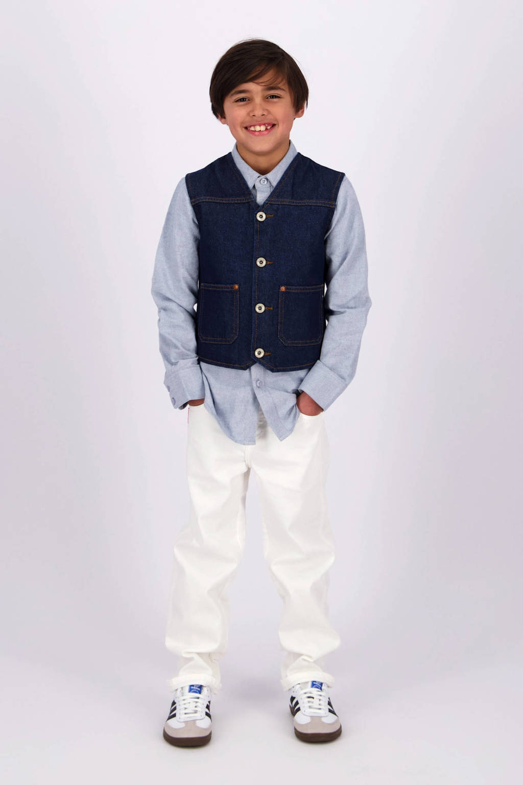 Vingino loose fit jeans wit