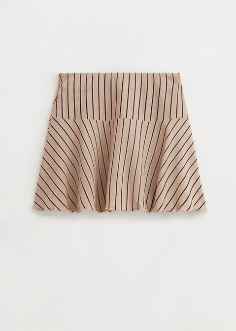Jersey skort met structuur roze (NUDE)