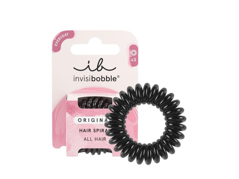 Invisibobble Haargummi Original True Black Haarbinder verteilen den Druck gleichmässig auf dem Haar