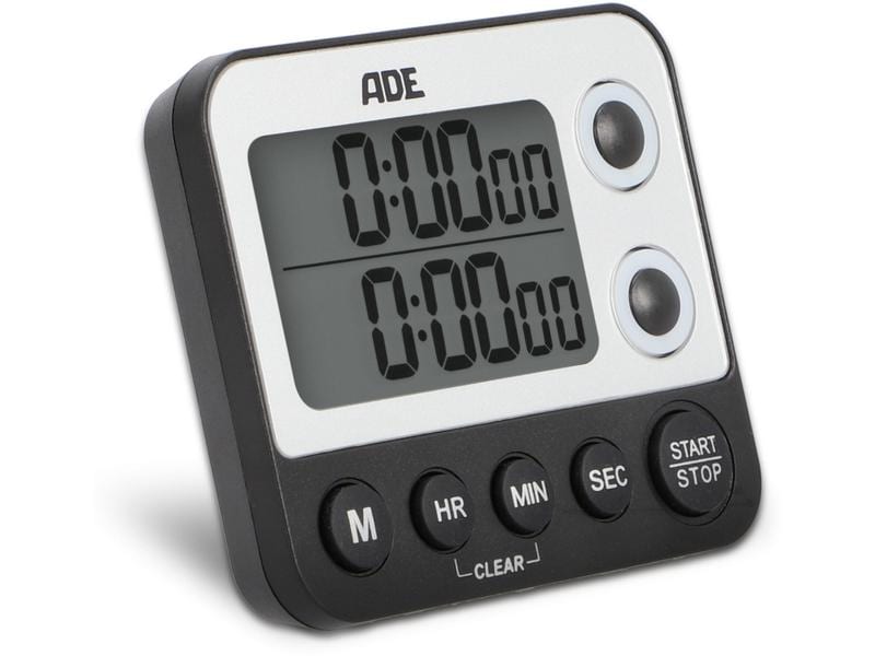 ADE Küchentimer TD2100-1 Schwarz Digitaler Küchentimer