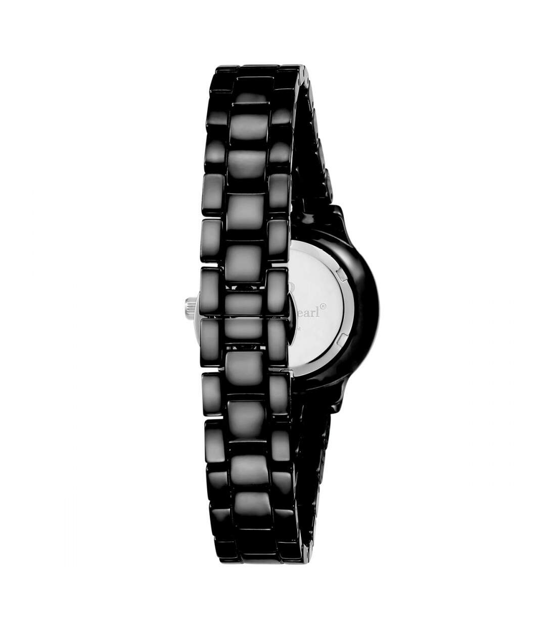 Montre Femme ornée Cristaux Swarovski® Céramique Noire Louise Pearl LP3