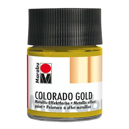Marabu Metallic-Effektfarbe Colorado Gold, antik gold, 50 ml