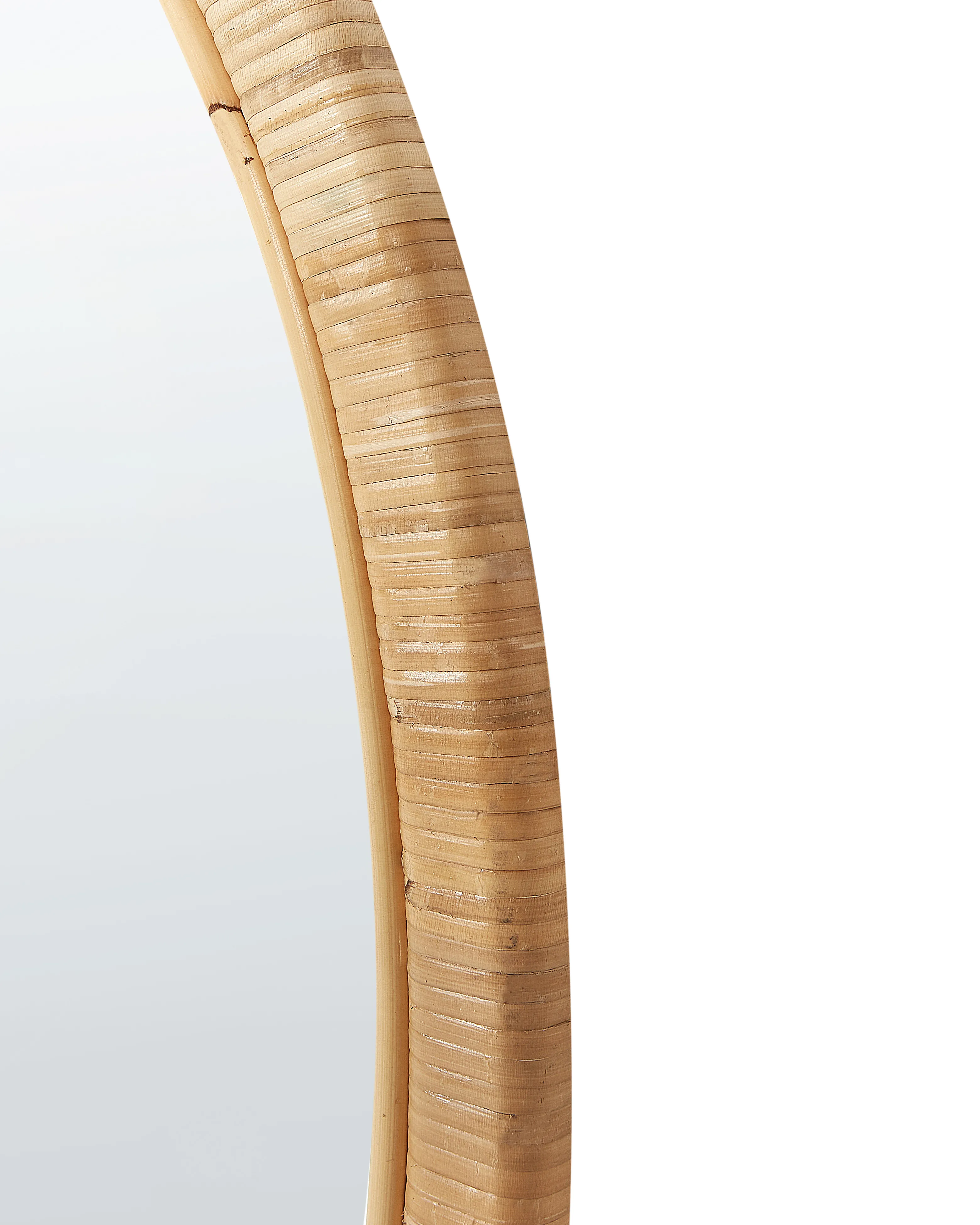 Wandspiegel FOISSY 50 cm 70 cm Rotan Natuurlijk