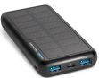SBS - Solar Powerbank - 10.000 mAh - Zwart - USB/USB-C