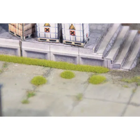 Heki 1820 Grasbüschel + 6 Grasstreifen 2 mm, hellgrün