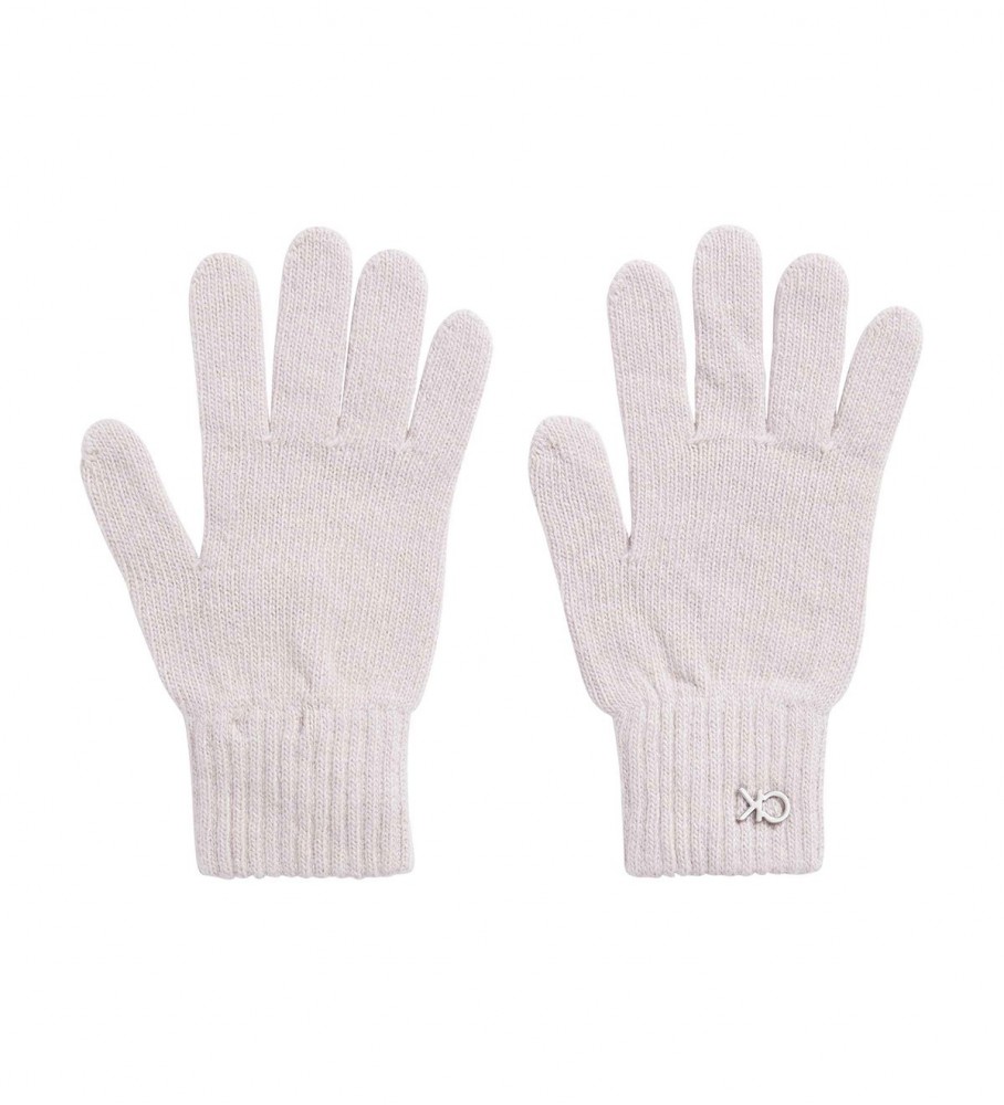 Luvas Calvin Klein Re-Lock Knit rosa