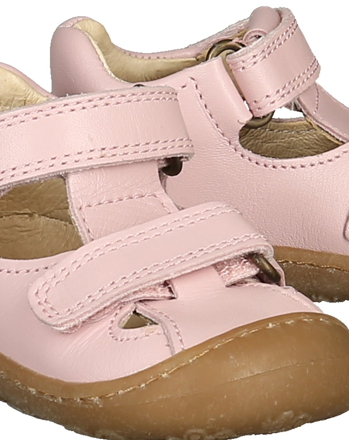 Lauflern-Sandalen STEP STEP mit Zehenschutz in rosa