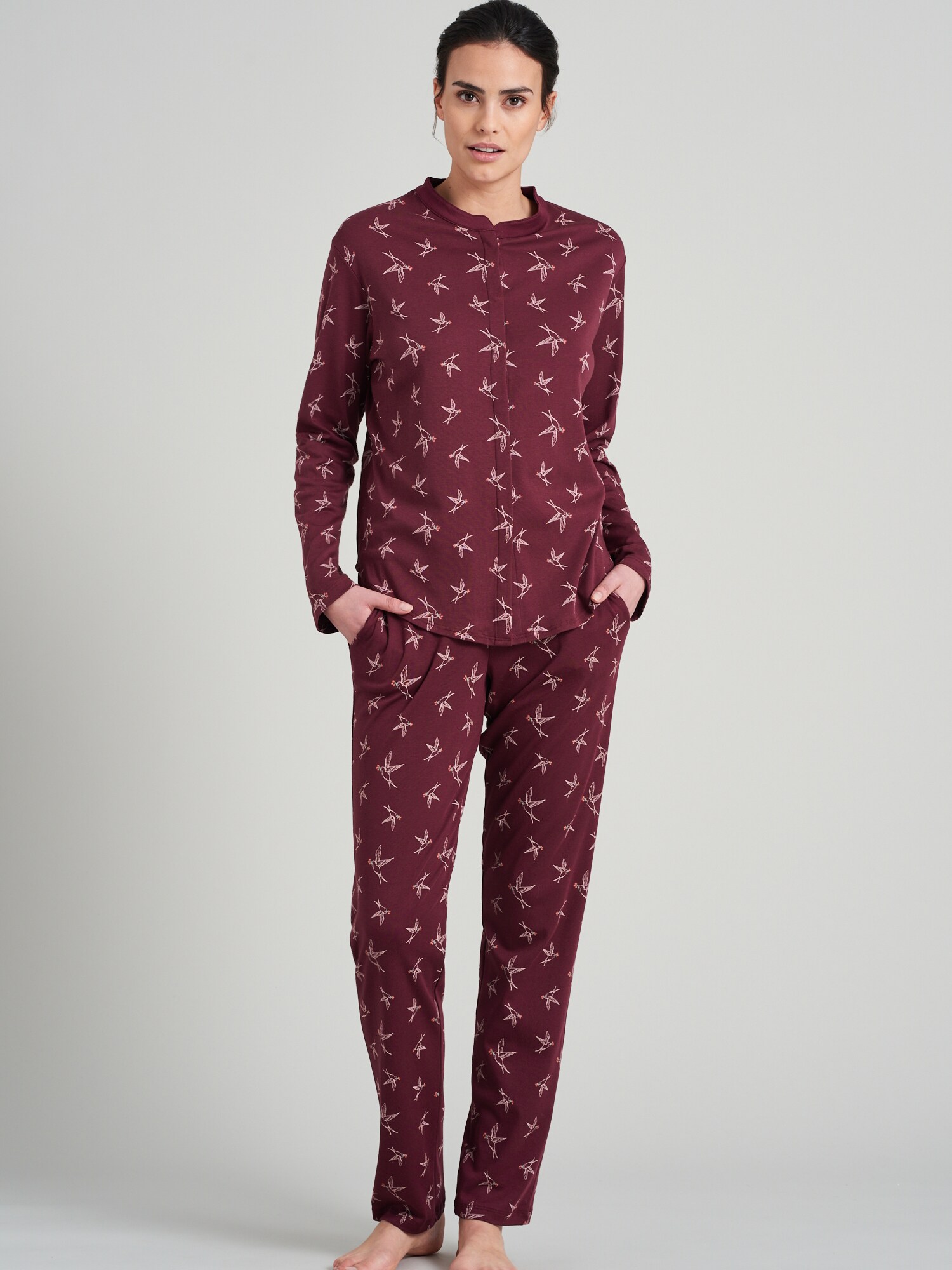 Schiesser Damen Longsleeve Mix & Relax
