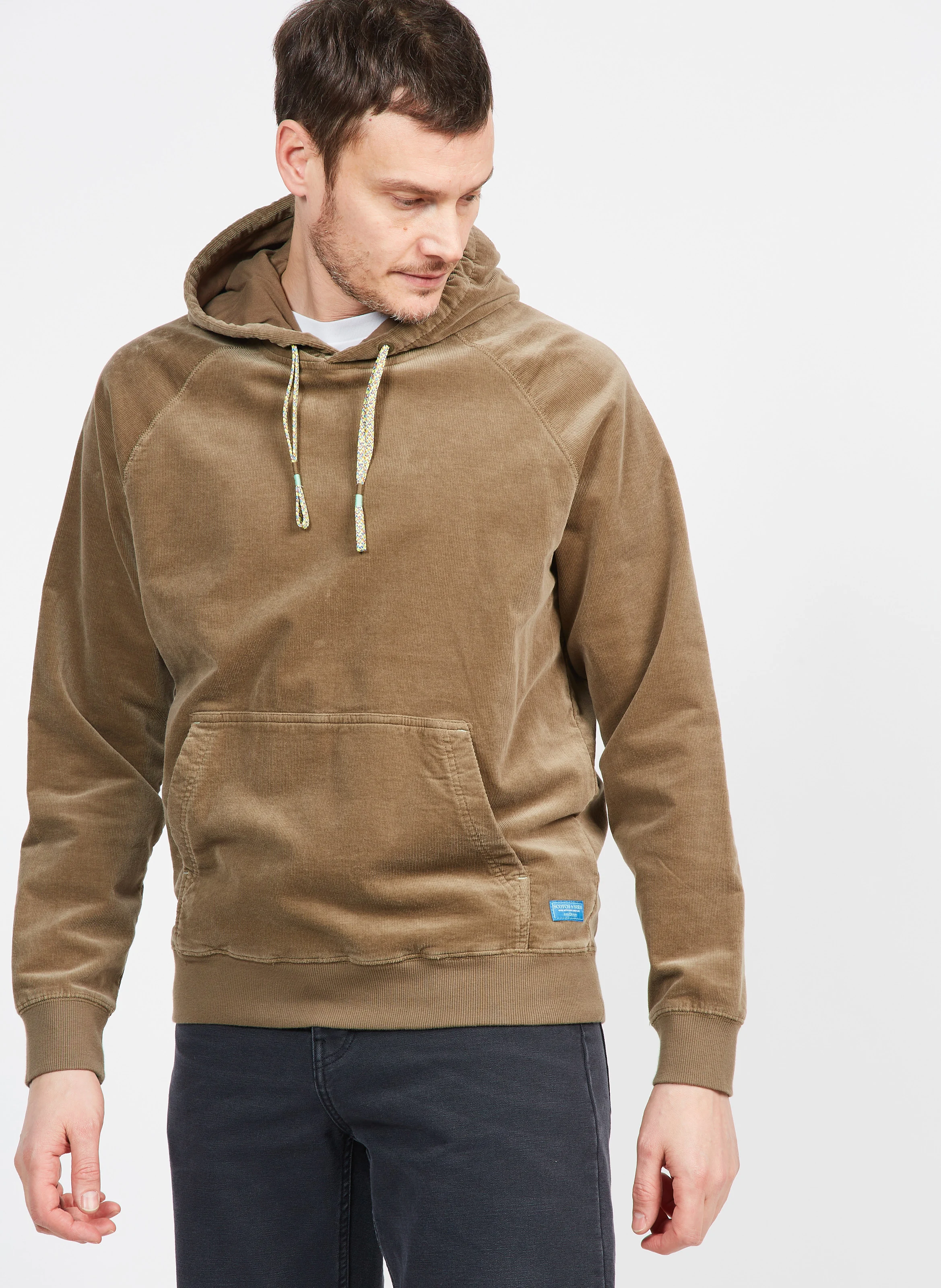 Sweat à capuche en coton organique| Kaki