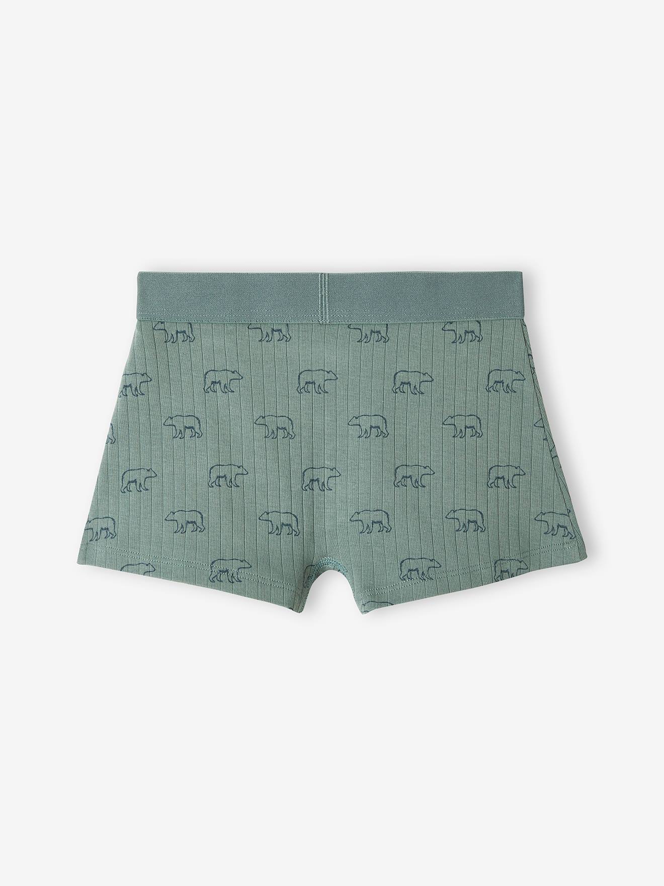 Conjunto de 3 cuecas boxer caneladas 