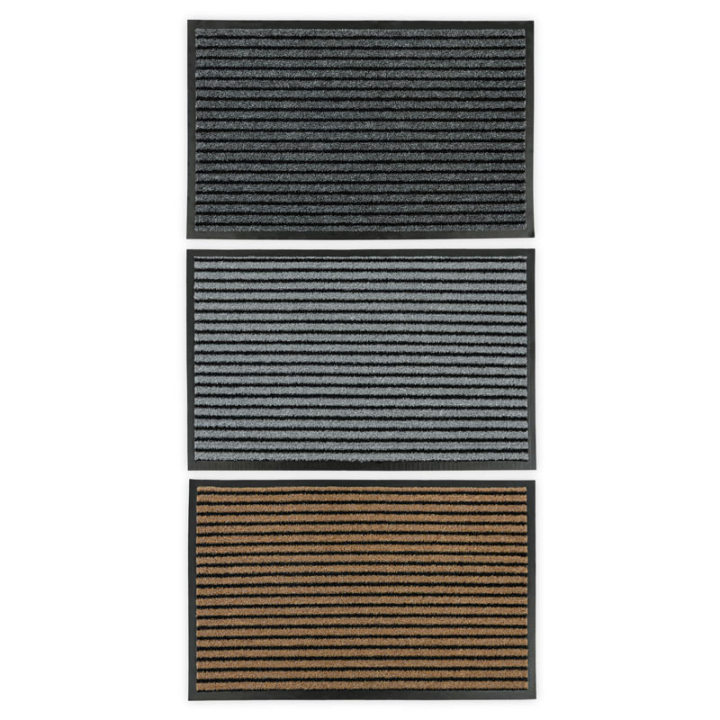Tapis d'entrée antisalissure à rayures