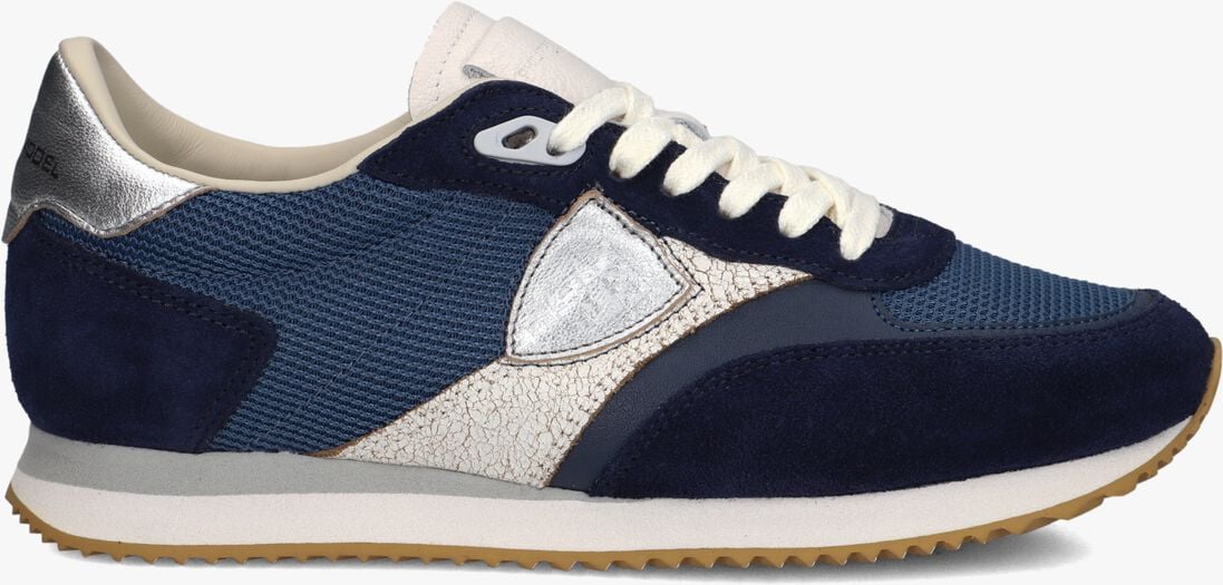 blauwe philippe model lage sneakers blville low woman