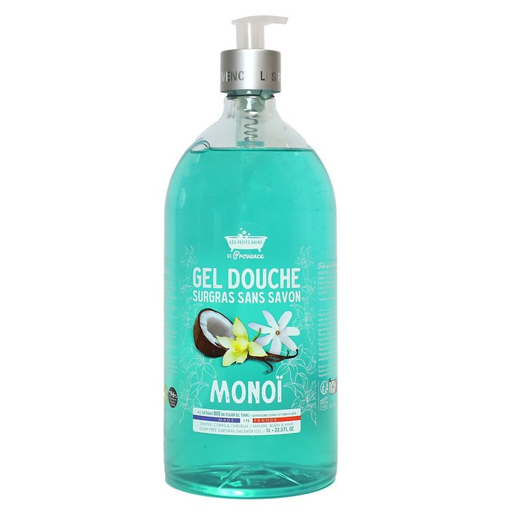 Gel douche surgras 1L Monoï