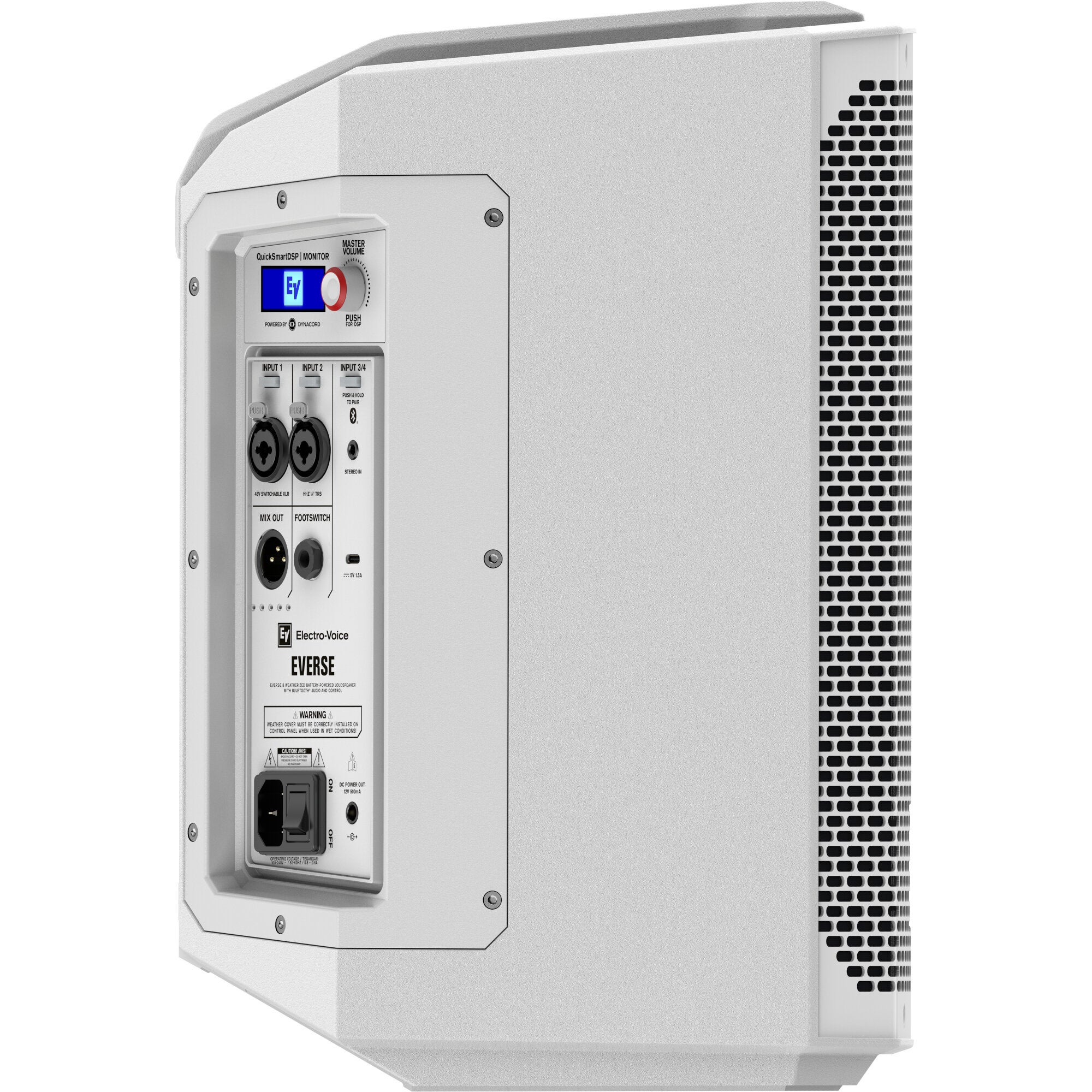 Electro-Voice Everse 8-W weersbestendige mobiele accu-speaker (wit)