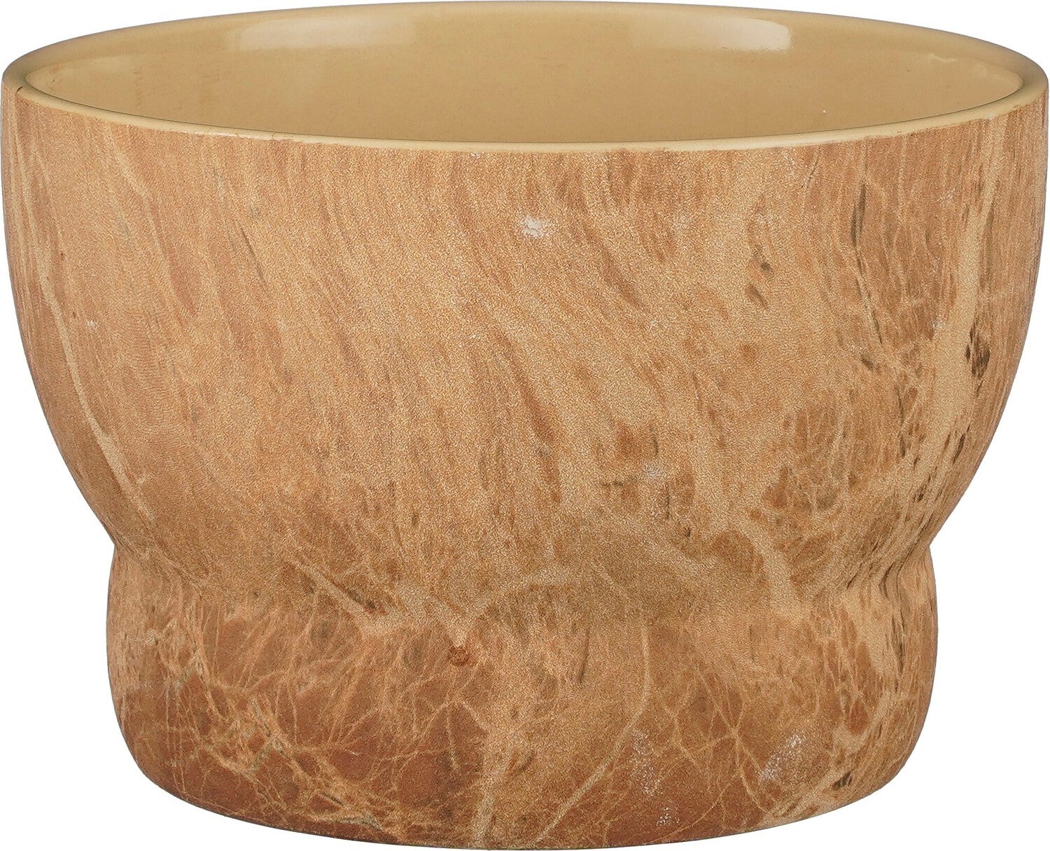 Mica Decorations bloempot Trentino bruin D 22 H 15 cm