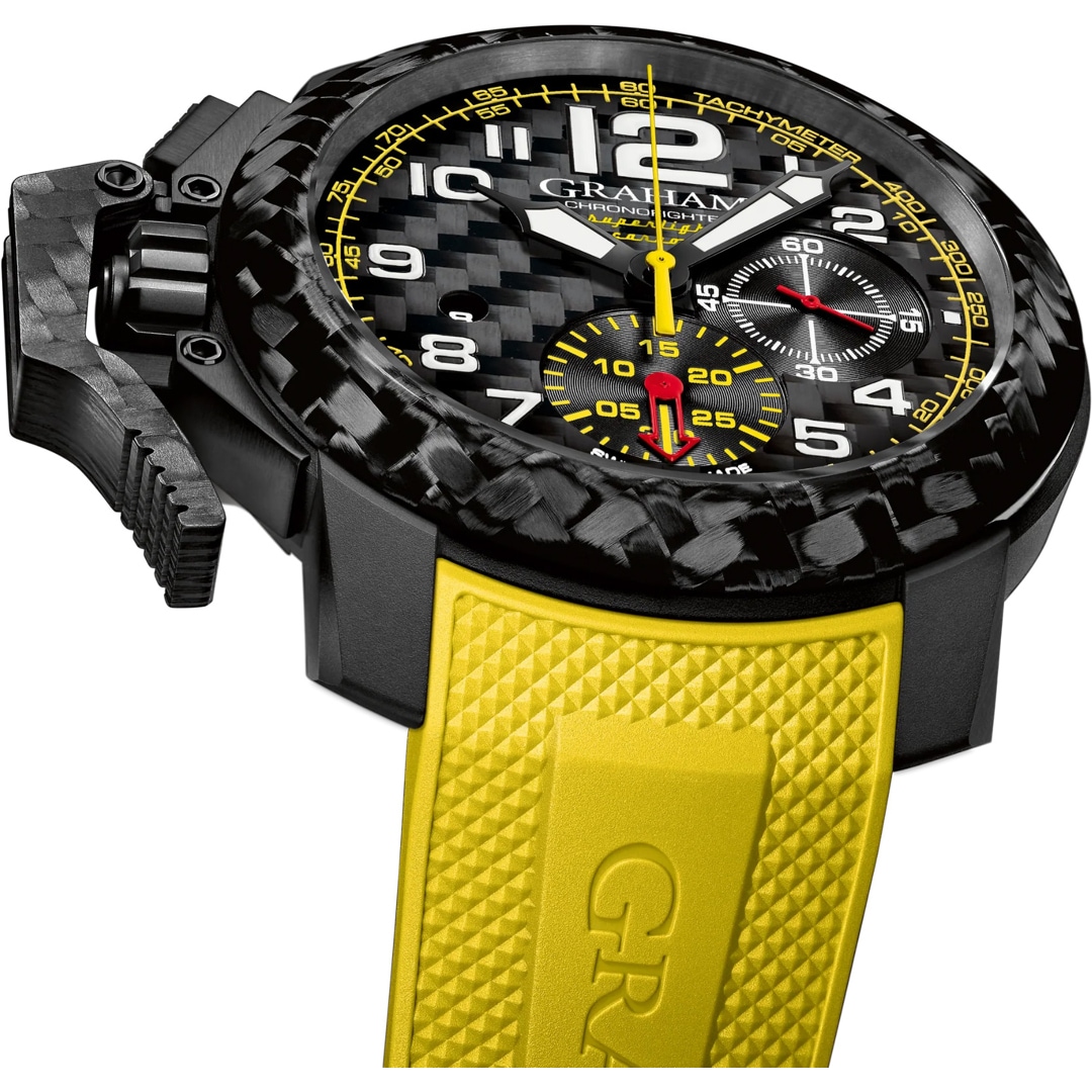 Graham Chronofighter Superlight Carbon Yellow
